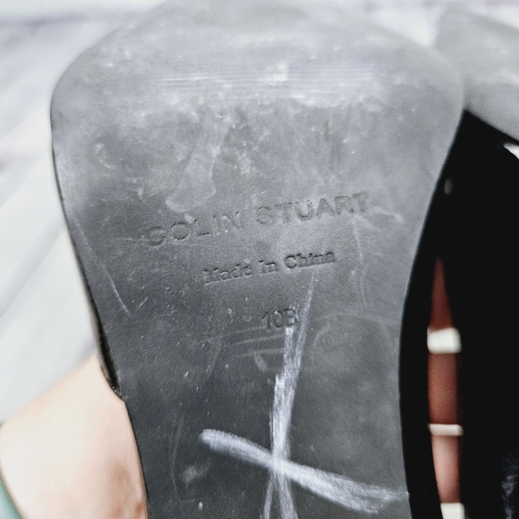 COLIN STUART | d'orsay patent leather pointed toe high heel pumps - Picture 10 of 12